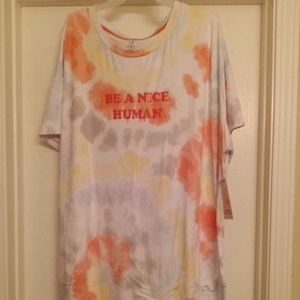 Tie dye Sleep Shirt Dress NWT